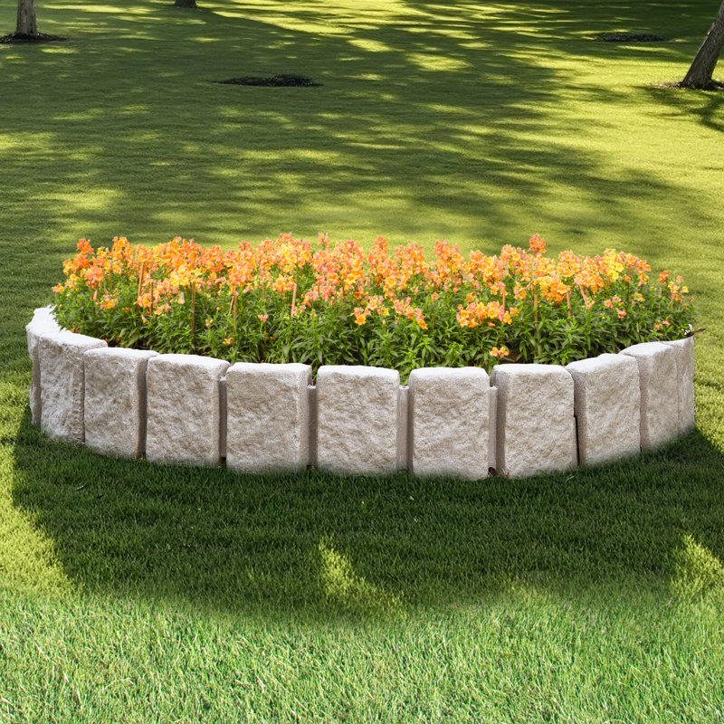Bordure de bordure en faux bois 47,2 x 9 po