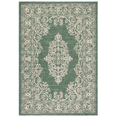 Courtyard Performance Oriental Indoor/Outdoor Area Rug