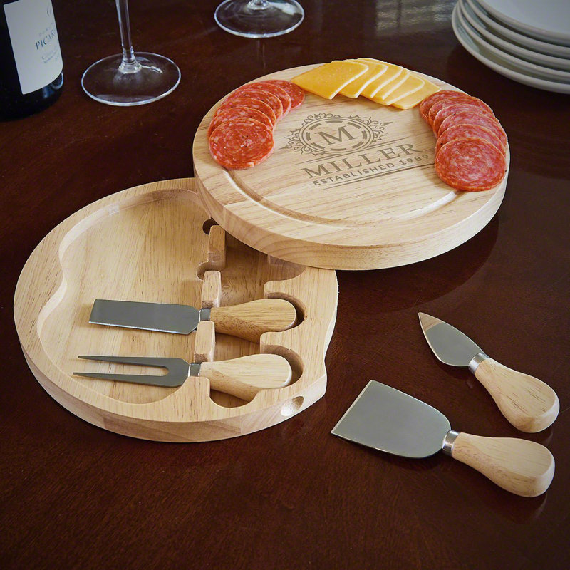 Planche à fromage pivotante personnalisée Hamilton, Oui