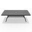 L'ensemble de salle à manger en fonte d'aluminium toutes saisons comprend des chaises pivotantes et une table avec un cadre noir-767606463