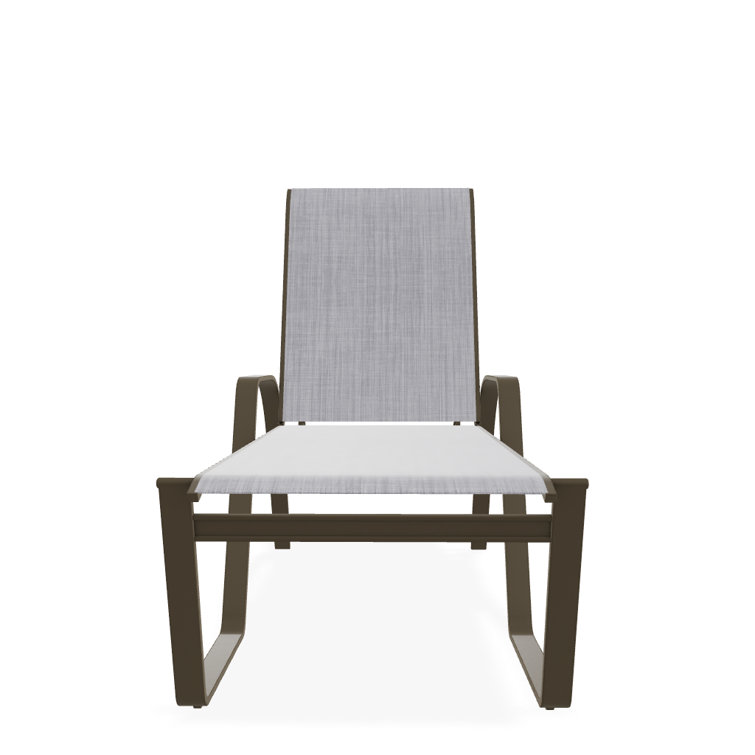 Holna Outdoor Rust-Resistant Metal Chaise Lounge