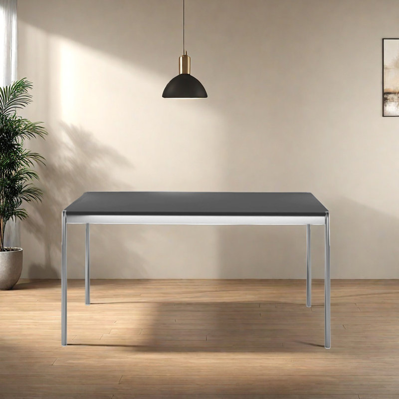 Bureau d'écriture moderne Modern Minimalist, H 28,93 po x l 55,11 po x P 31,49 po, Noir