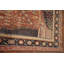 Tapis antique à teinture végétale orange 5 x 8