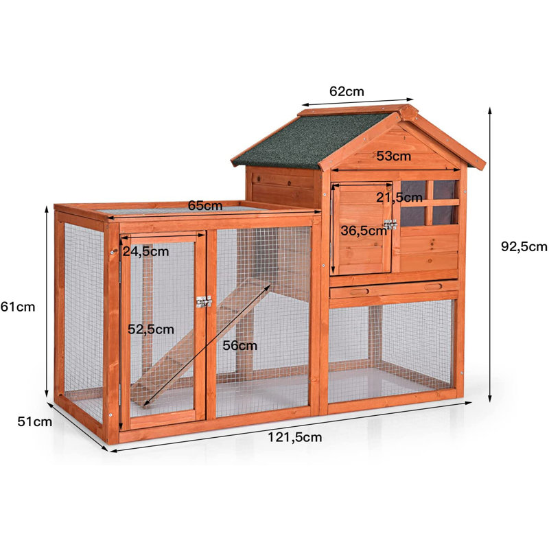 Mabini Weather Resistant Small Animal Hutch