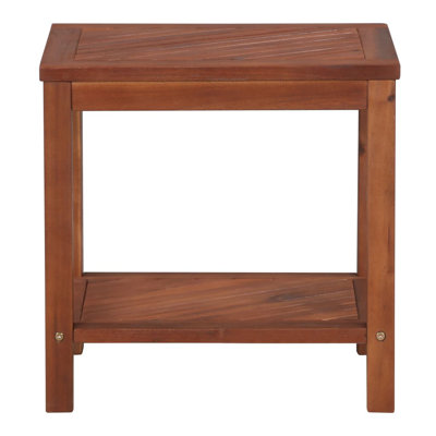 Vasquez Glass End Table with Storage