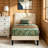 (Set of 2) Beige Twin Size Upholstered Platform Bed Frame with Adjustable Headboard, No Box Spring Needed-1576754661