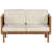 Welara 122cm Wide Outdoor Garden Sofa with Cushions