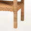 Table d'appoint en rotin tressé brun de style bohème Trillium, H 24,79 po x l 25,73 po x P 16,08 po