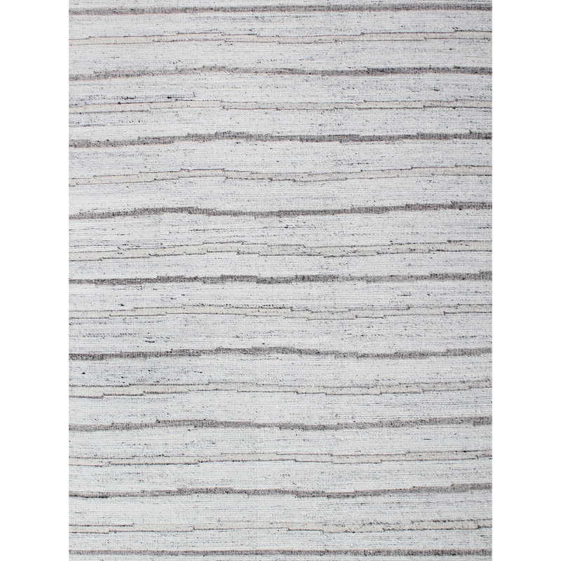 ANFL8698ASIGY Wool Area Rug in Silver, Rectangle 10' x 14'