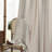 Linen Textured Farmhouse Semi Sheer Window Curtain,Back Tab Hooks Drapes,Pleated Heading Tape (Set of 2 With Hooks)-810861363-810861374