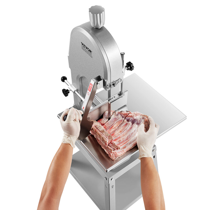 Scie à ruban à viande commerciale en acier inoxydable 1800W
