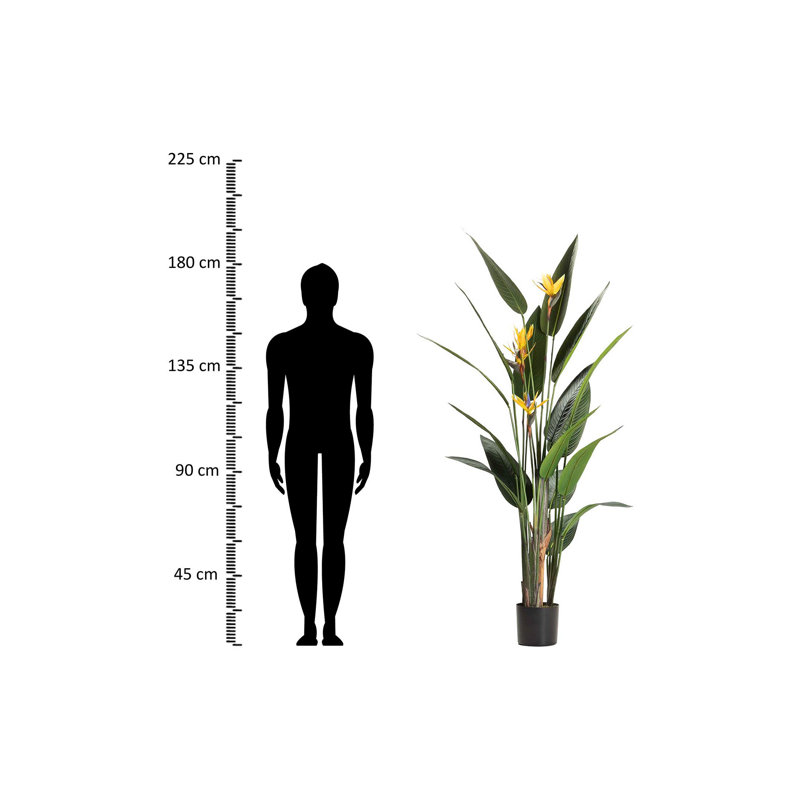 193cm Faux Banana Leaf Plant in Pot