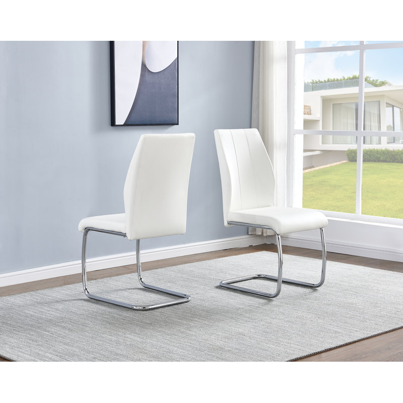 Chaise d'appoint Ajan, Blanc