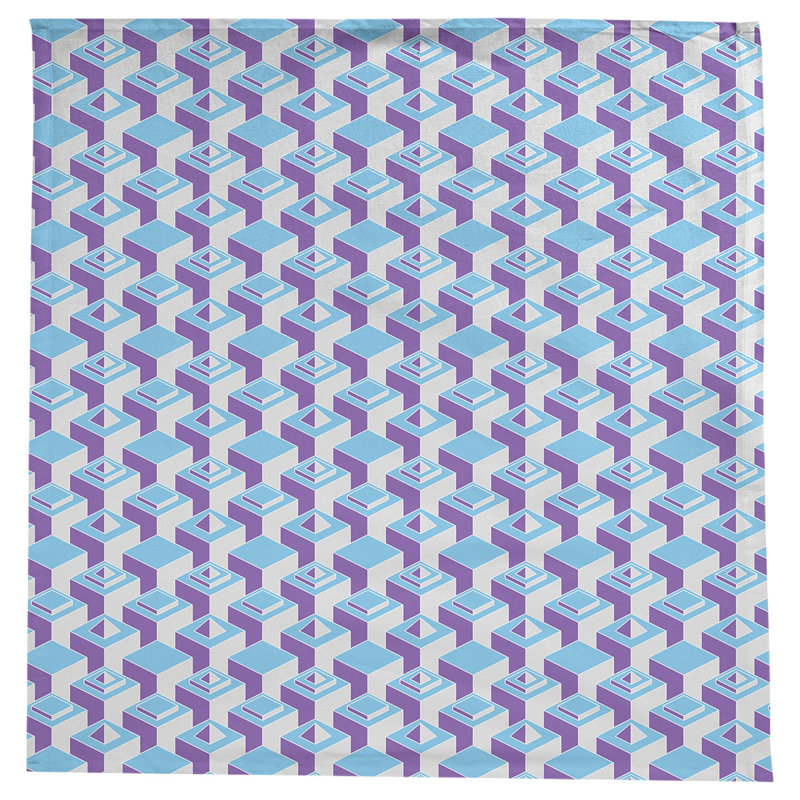 Nappe de gratte-ciels classiques, Sarcelle / Mauve