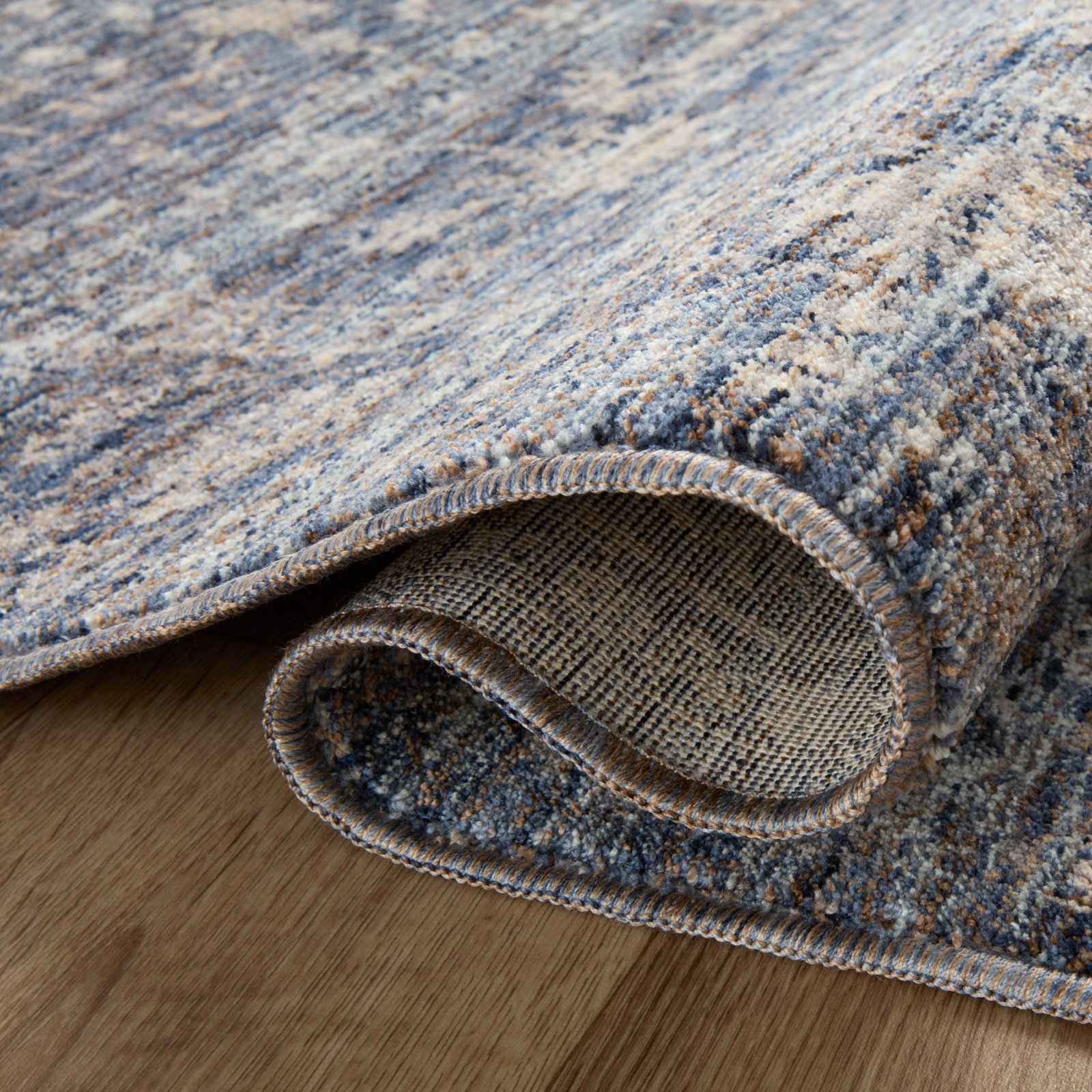 Sorrento Blue Oriental Rug, Square 1'6"