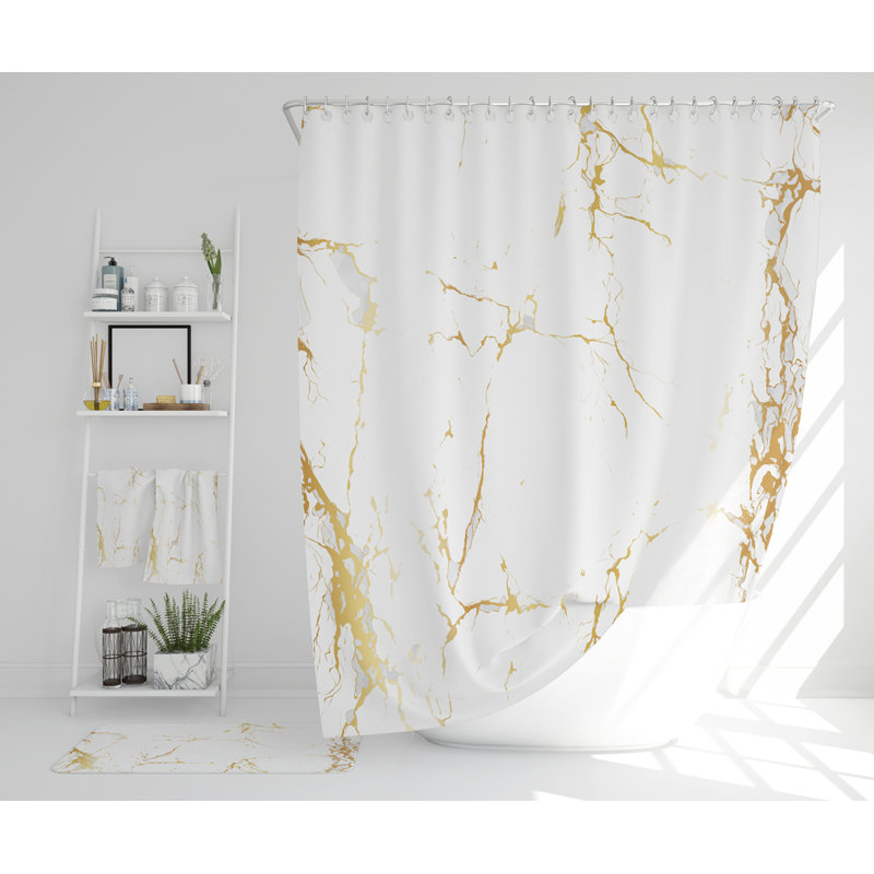 Nathean Polyester Shower Curtain Set