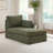 63.4" W Slipcovered Upholstered Chenille Chaise Lounge-1047995099