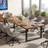 94.5" Rectangular Solid Wood Conference Table, Computer Desk for Office
