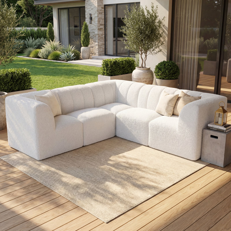 Canapé d'extérieur en Sunbrella® de 124 po Praia