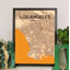 « los angeles city map », reproduction d’impression sur affiche-31736124