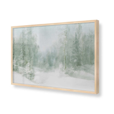 Imprimé paisible forêt givrée