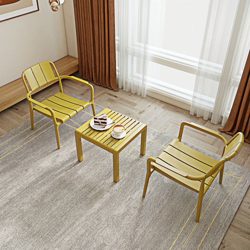 Ensemble de meubles 3 pièces, Jaune