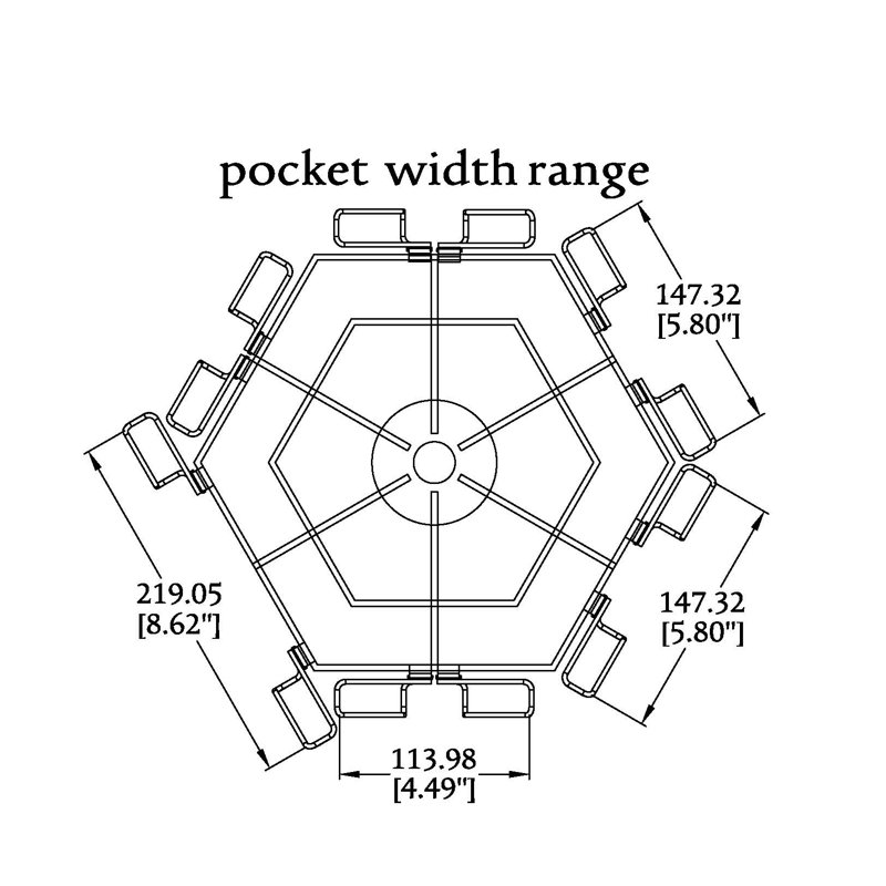 24 Pockets Adjustable Greeting Card Rack 4x6"-7x5" Horizontal Vertical Post Card Display, Black