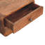Table de chevet flottante en bois massif miel et caramel, 2 tiroirs, brun-1587957105