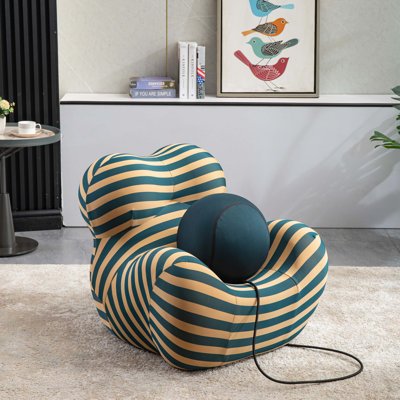 Fauteuil demi-tonneau avec repose-pieds 27,2 po Ratner