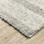 Tapis ivoire / gris à poils longs Vivianne-941600611