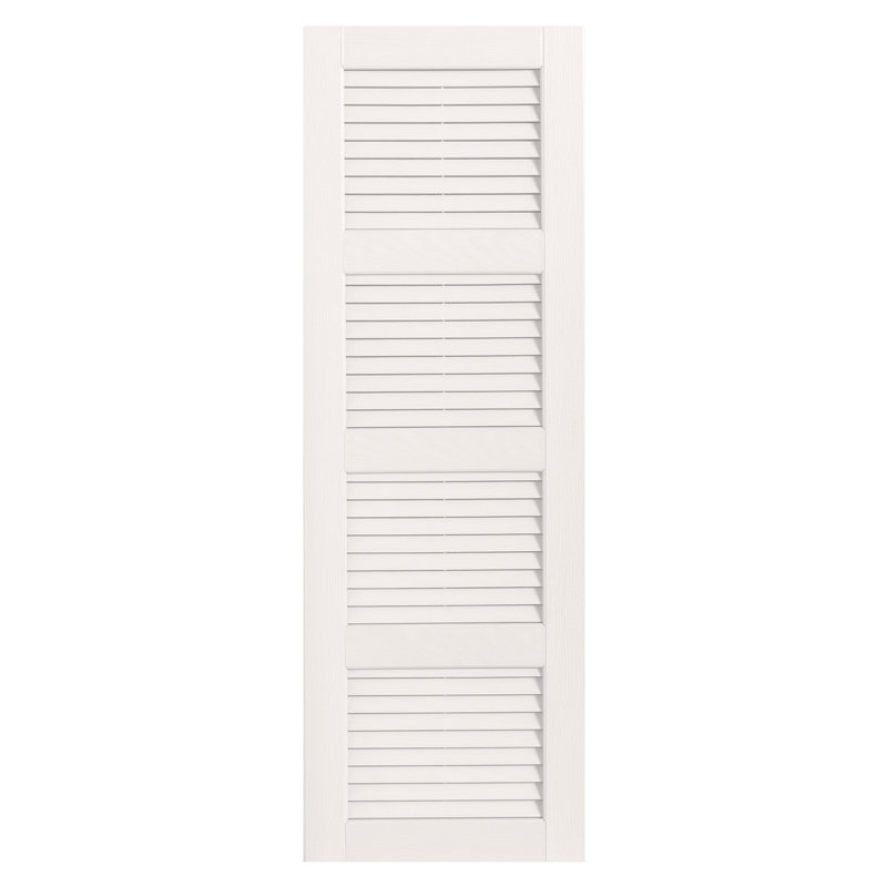 Paire de volets à persiennes droites, 43 po, Peut être peint, 16 po