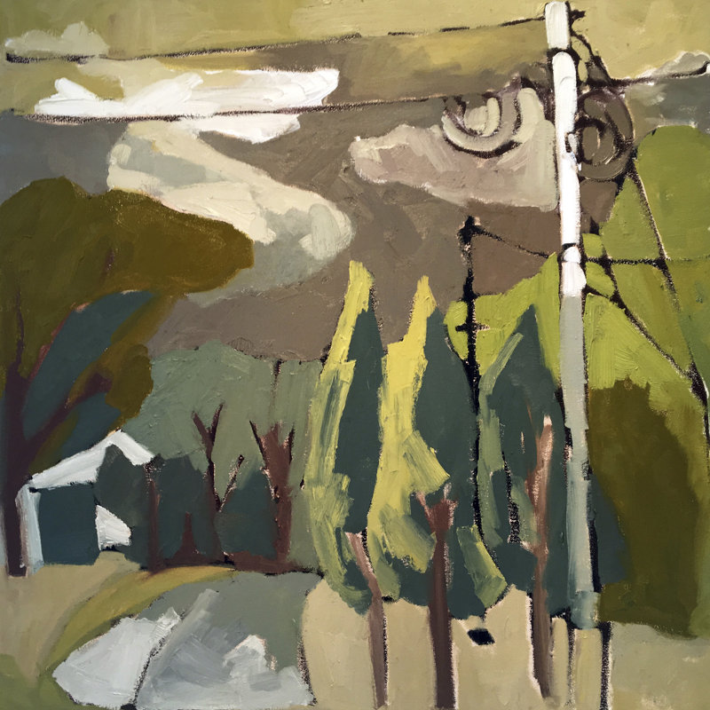 Trees & Wires IX by Erin McGee Ferrell - Wrapped Canvas Print, 76cm H x 76cm W