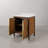 Klemenc 30 in. Single Sink Carrara White Marble Bath Vanity in Noir Juglans with Satin Gold Hardware