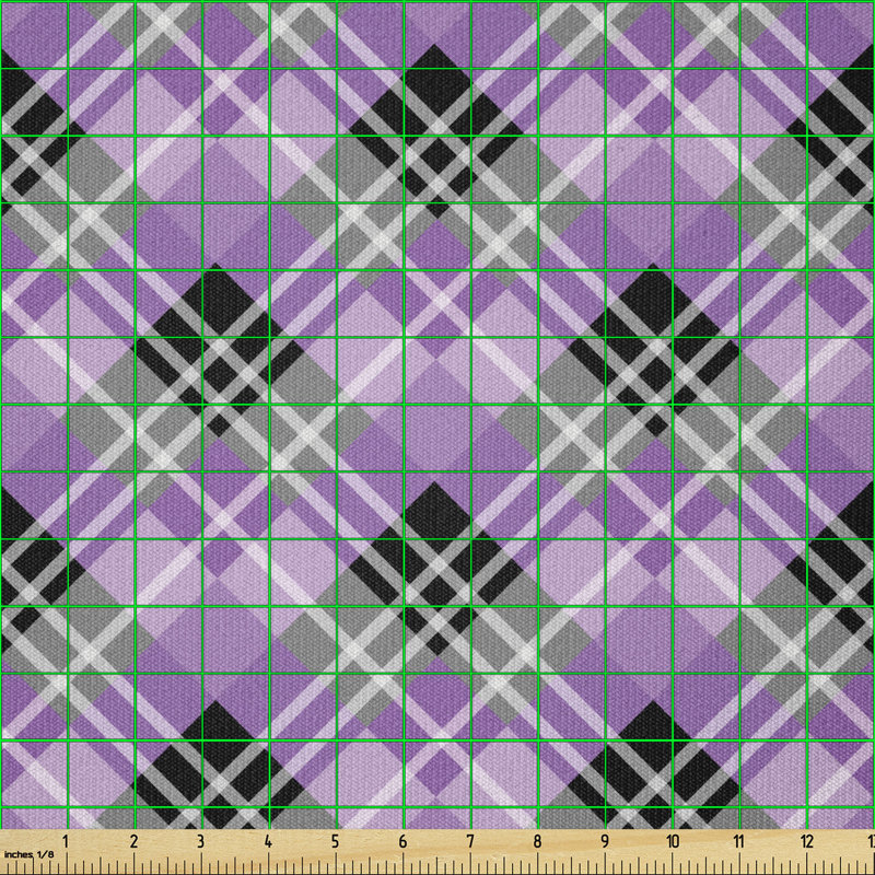 Deimira Squares Lines Stripes Illustration Multi-Purpose Fabric