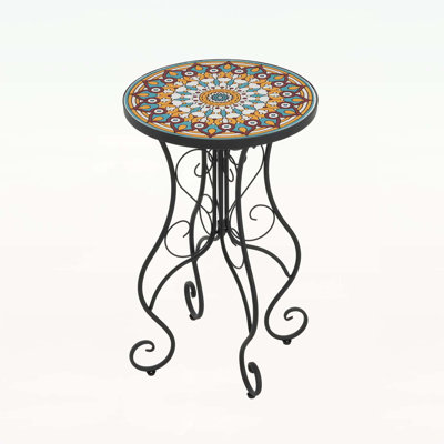 Micheal Ceramic Top Side Table