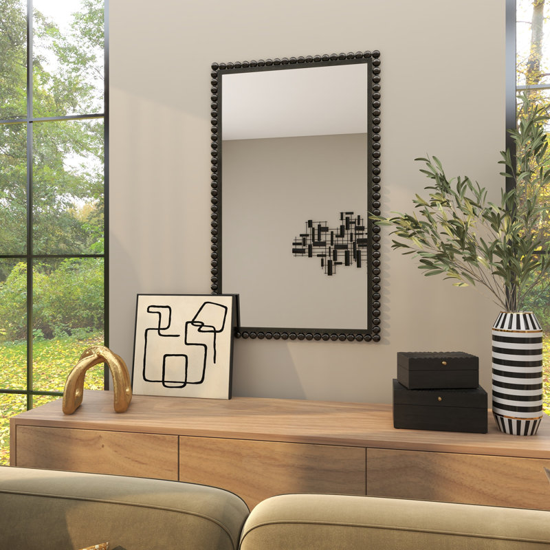 Miroir mural Cole and Grey, Noir