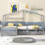 Lit plateforme simple avec trois tiroirs de rangement-561236582
