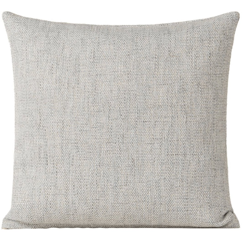 Coussin décoratif en polyester, gris, 22 po x 22 po