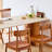  Beige Rectangle Stone Dining Tables-1319226880