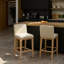 Counter Stool with Solid Wood Frame-1539616089