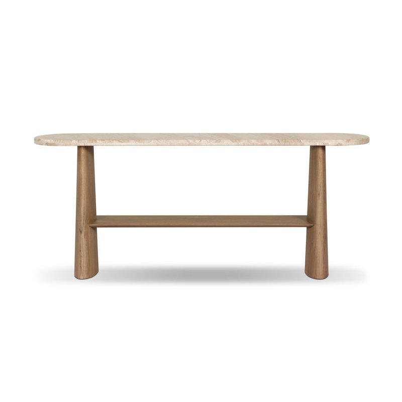 Terry 74'' W Marble Console Table