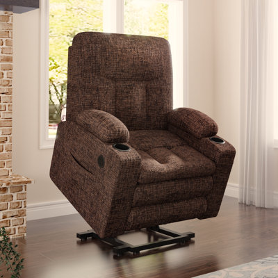 Fauteuil inclinable électrique surdimensionné avec appui-tête et massage