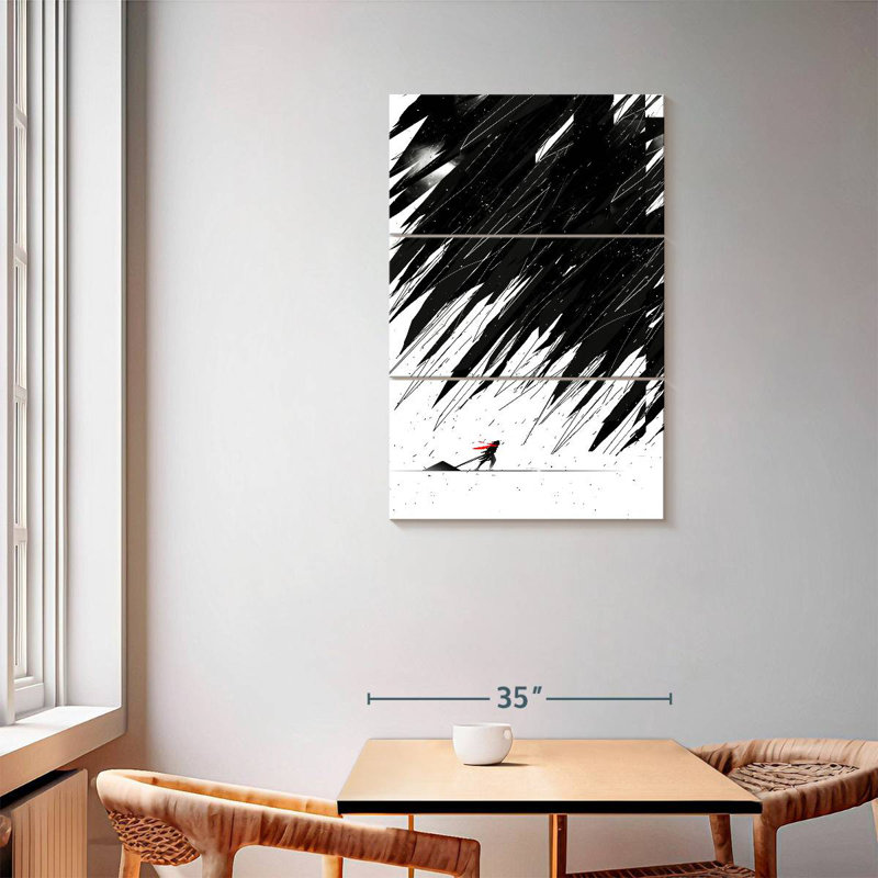 Kelan Geometric Storm, 57" H x 36" W