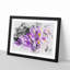 Wild Purple Orchid Flowers - Single Picture Frame Print on MDF-56882378-56882383