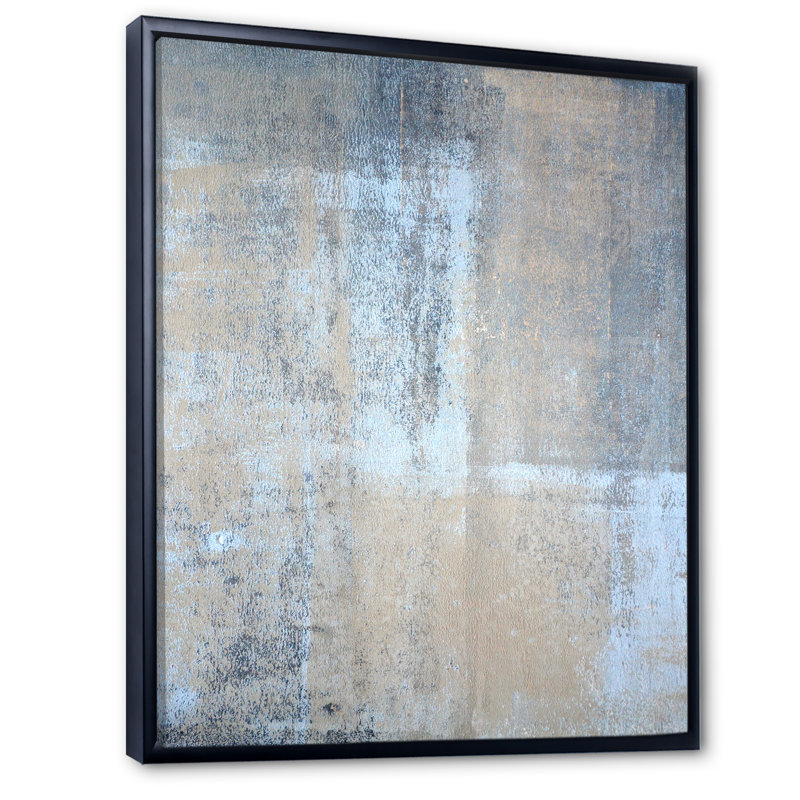 Art moderne gris et bleu II 2FL47734, Noir, H 20 po x l 12 po x P 1 po