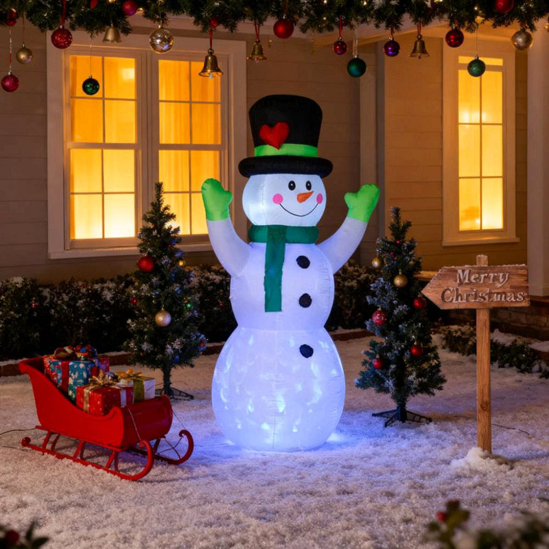 Joyeux bonhomme de neige gonflable Perfect Christmas