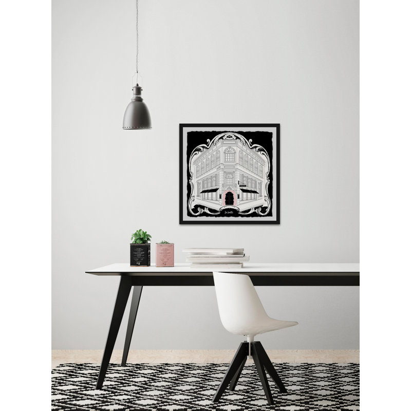 «Tea Building Art» par Loretta So - reproduction de cadre photo, H 12 po x l 12 po x P 1,5 po