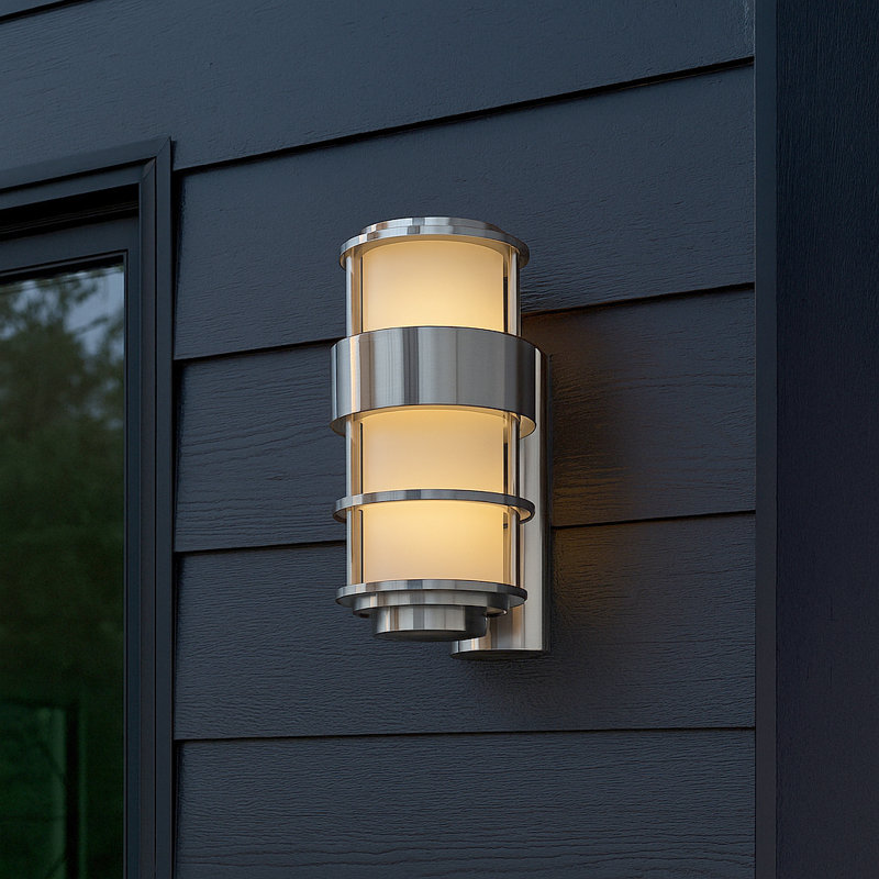 Saturn Outdoor Flush Mount, 16" H x 8" W x 9.5" D, Incandescent