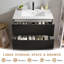  Meuble-lavabo mural simple 30 po avec lavabo en céramique et robinet, armoire flottante avec 2 tiroirs à fermeture en douceur-406035716-406035717
