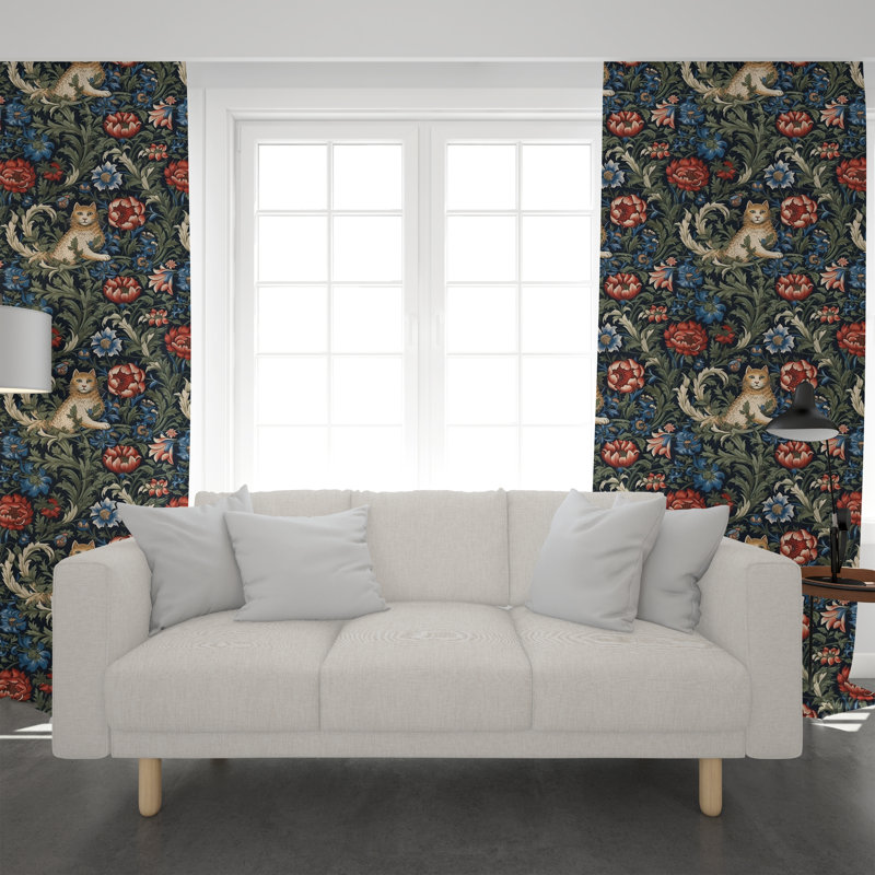 Paire de rideaux obscurcissant en polyester Dones, L 20 po x H 52 po